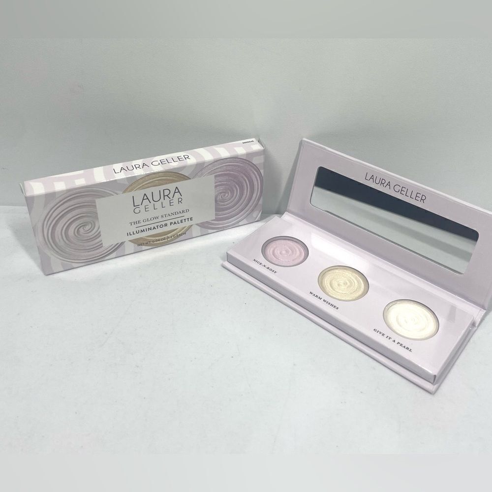 Laura Geller The Glow Standard 3 Pan Illuminator Palette Each Pan 1.2g NIB